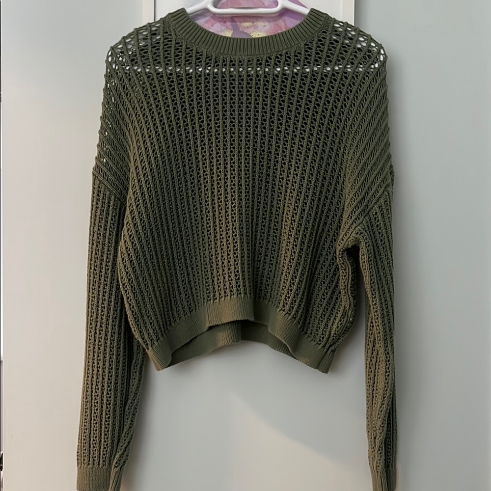 Olive Green Knit Sweater